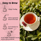 Pipi Hibiscus Tea,Pipi Tea Hibiscus Tea Bags Organic,100% Natural Organic Hibiscus Tea Bags,Natural Sweet & Sour Flavor,Caffeine-Free,30 Bags