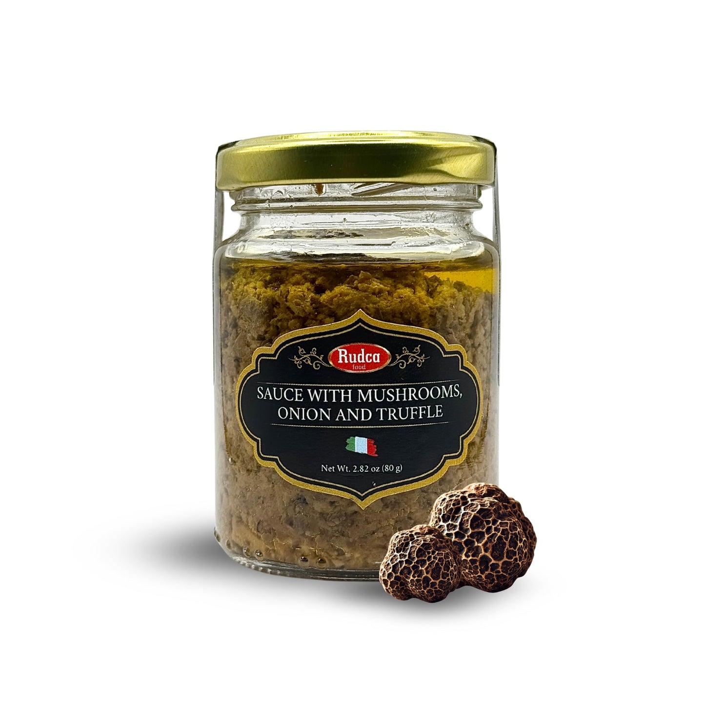 Rudca Food Italian Gourmet Truffle Sauces & Spreads - 100% Natural Truffle Condiment for Pasta, Risotto, Meats & Bruschetta - Authentic Italian Taste