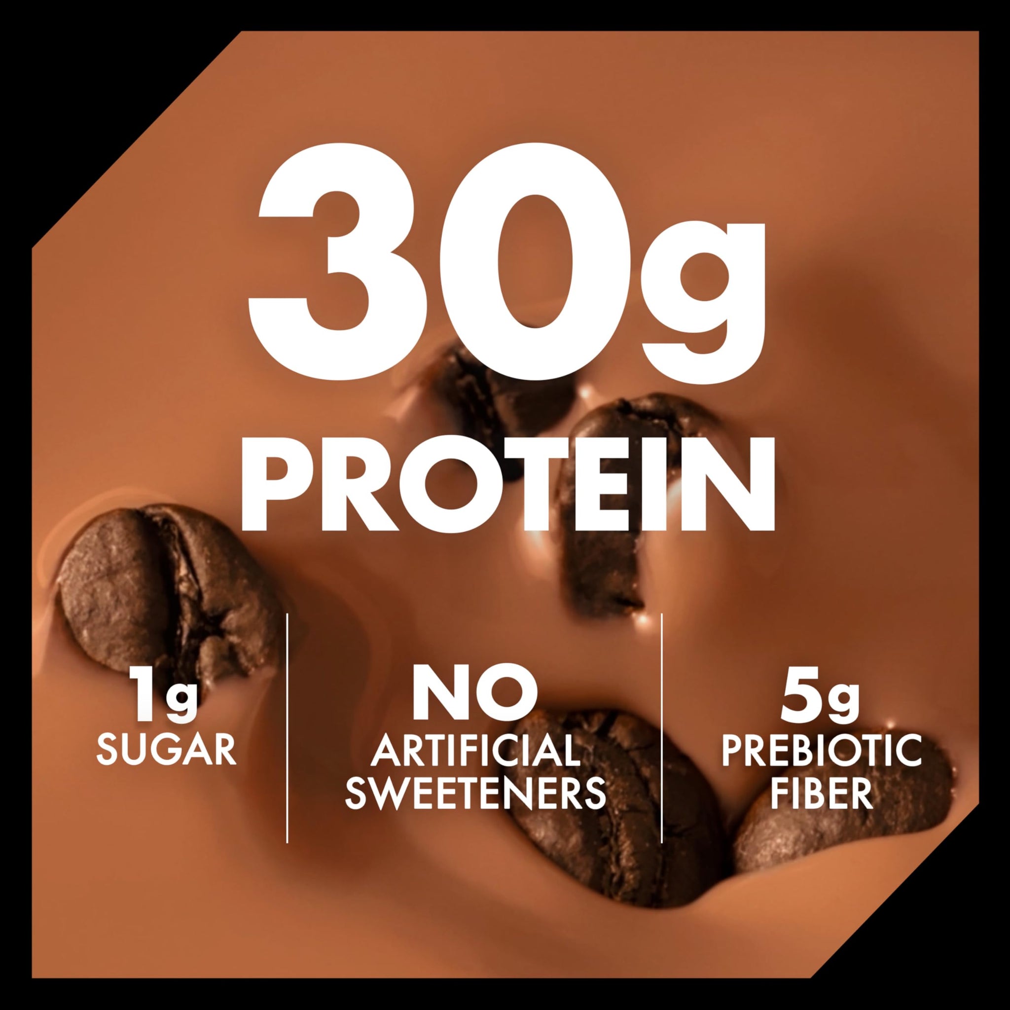 Oikos 30g Protein Shake, Mocha Latte, Shelf Stable, High Protein Drinks, Ready to Drink, 5g Prebiotic Fiber, 12 fl oz Bottle, 4 Count