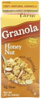 Sweet Home Farm Honey Nut Granola with Almonds, 24-Ounce Cartons (Pack of 4)