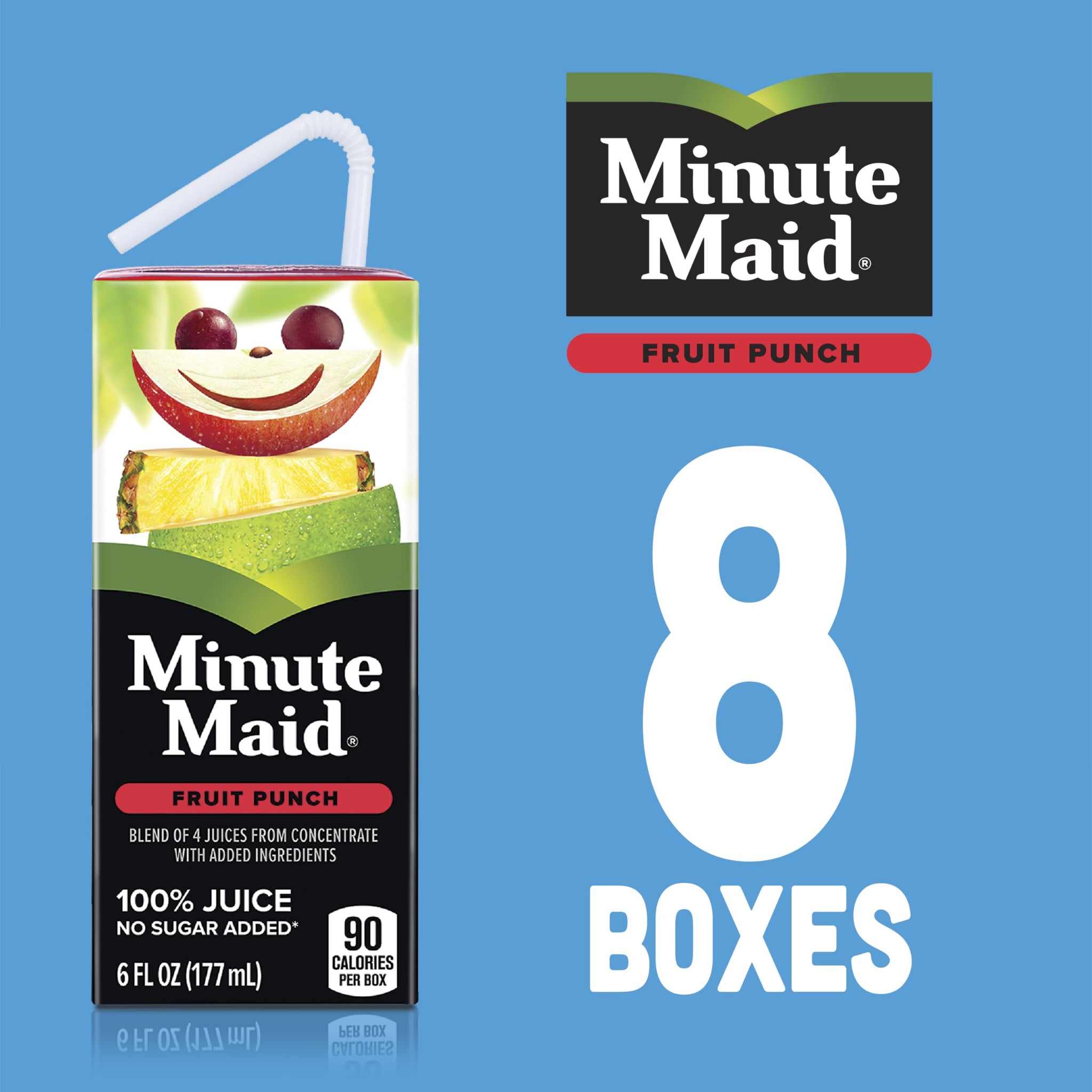 Minute Maid 6oz 8pk Fruit Punch w/ Calcium & Vitamin C