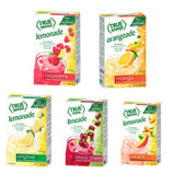 True Lime 7 flavor variety Pack: WATERMELON AQUA FRESCA, LIMEADE, Original Lemonade, Peach, Black Cherry, Raspberry & Mango Orange. True Citrus