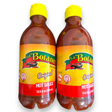 Hot Sauce Bundle - INCLUDES 2 Bottles of Mexican Hot Sauce LA BOTANERA Original 25oz TOTAL - Great to Compliment your Snacks or as a Hot Sauce Gift