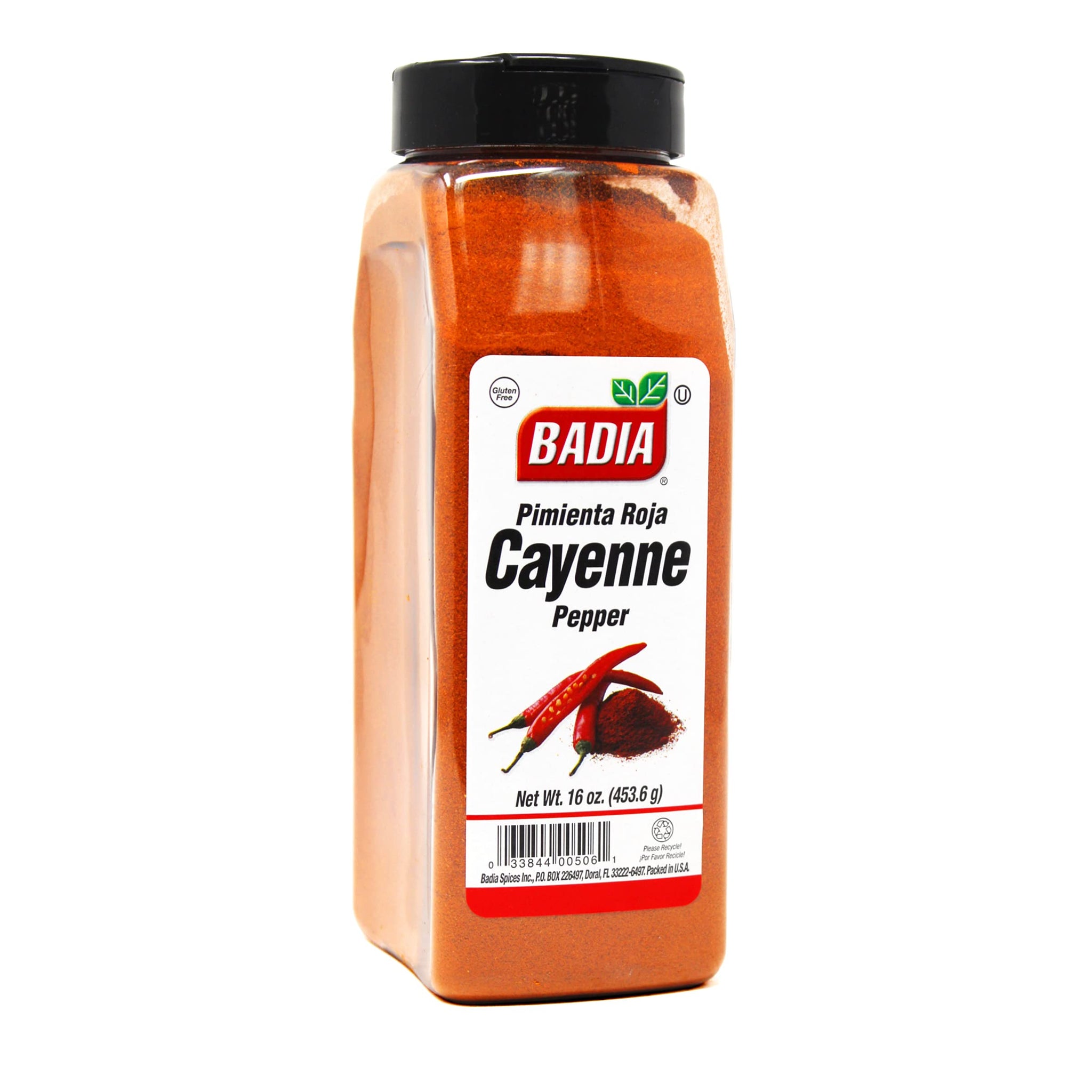 Badia Ground Cayenne Red Pepper, 16 oz - Bold, Spicy & Vibrant for Meats, Seafood, & Vegetables