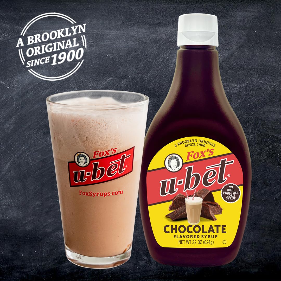 Fox's U-Bet Original Chocolate Flavor Syrup, 22 Ounce (Pack of 2)