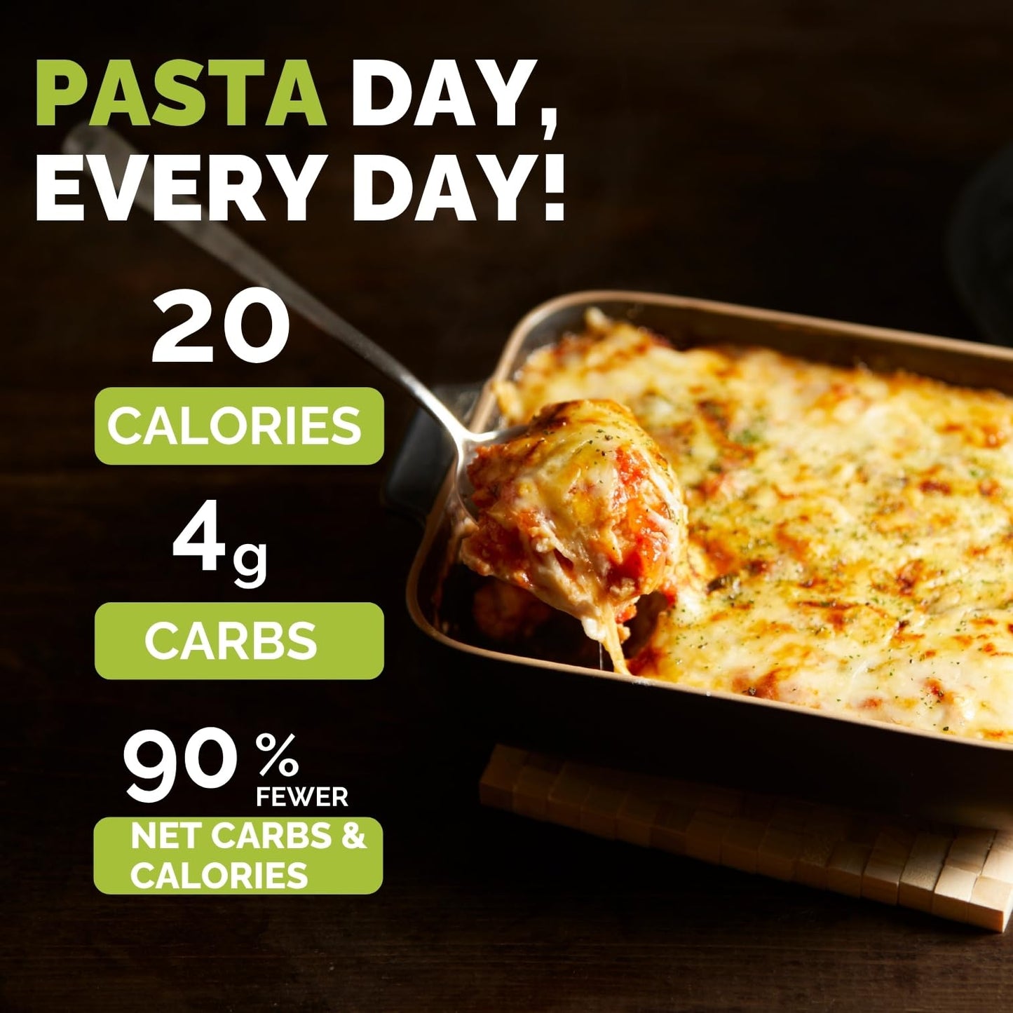 Palmini Low Carb Lasagna | 4g of Carbs | As Seen On Shark Tank | (12 Ounce - Pack of 1)