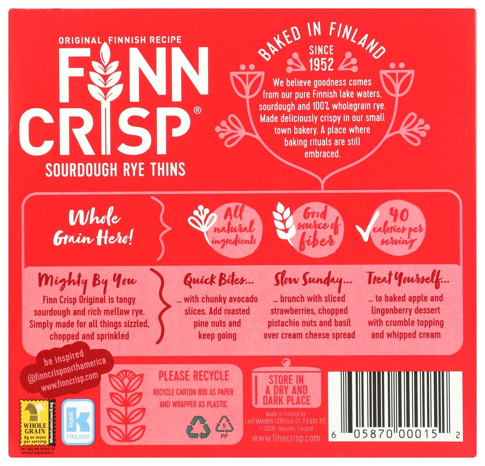 Finn Crisp Original Rye 7 Oz (Pack of 9)