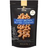 Squirrel Brand Sweet Brown Butter Cashews, 3.5 oz Resealable Bag, Gourmet Flavored Cashews Nuts, Gluten Free, Vegetarian