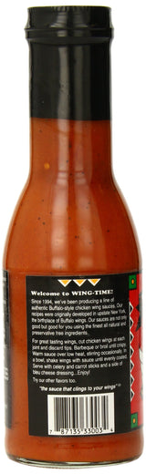 Wing Time Buffalo Wing Sauce, Hot, 13 Ounce