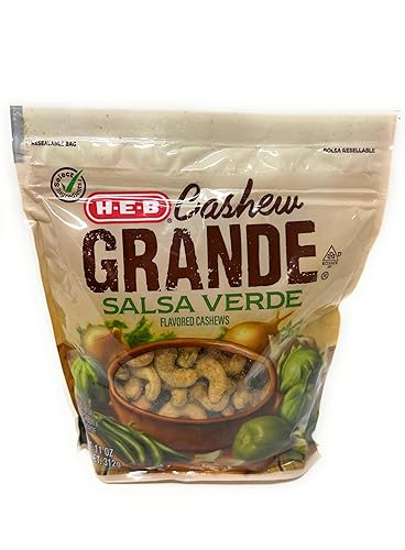 HEB H?E?B Cashew Grande Roasted Whole Cashews Salsa Verde 11oz - 1 bag