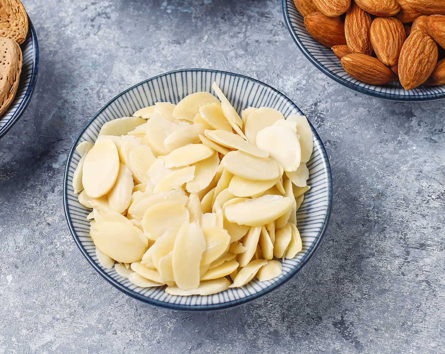 Food to Live - Blanched Sliced Almonds, 8 Ounces Thinly Sliced Raw Blanched Almonds, Vegan, Keto, Kosher, Bulk. High in Vitamin E, Riboflavin. Great