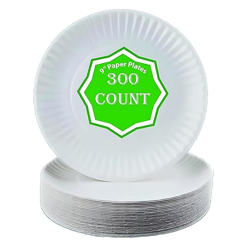 Perfect Stix Paper Plate by Kitchen Essentials, 9" (Pack of 300)