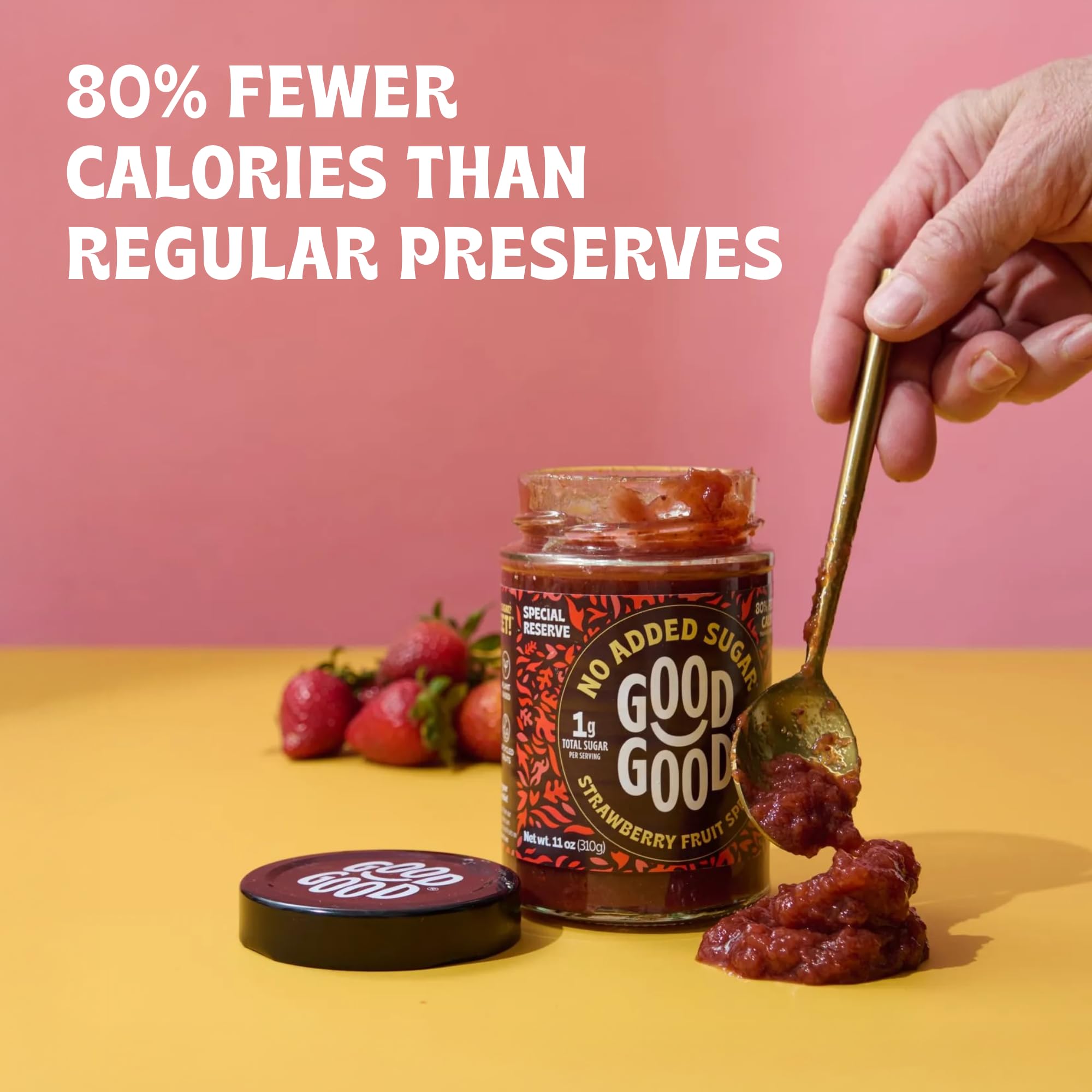 GOOD GOOD Special Reserve Strawberry Fruit Spread, 11 OZ