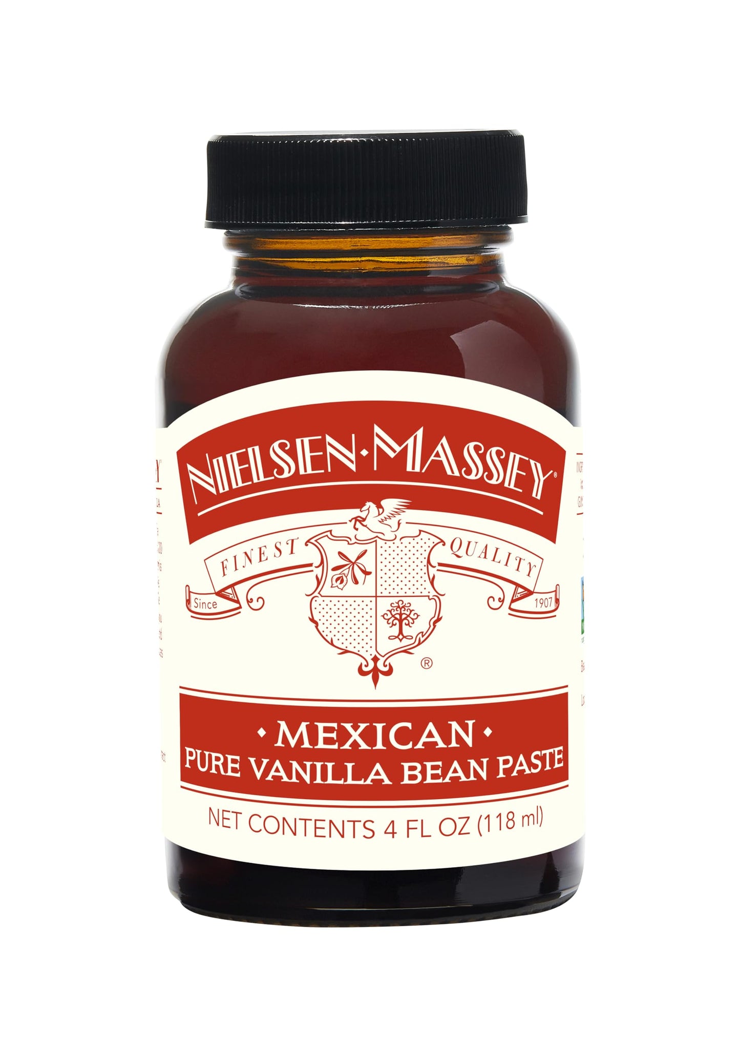 Nielsen-Massey Mexican Pure Vanilla Bean Paste for Baking and Cooking, 4 Ounce Bottle