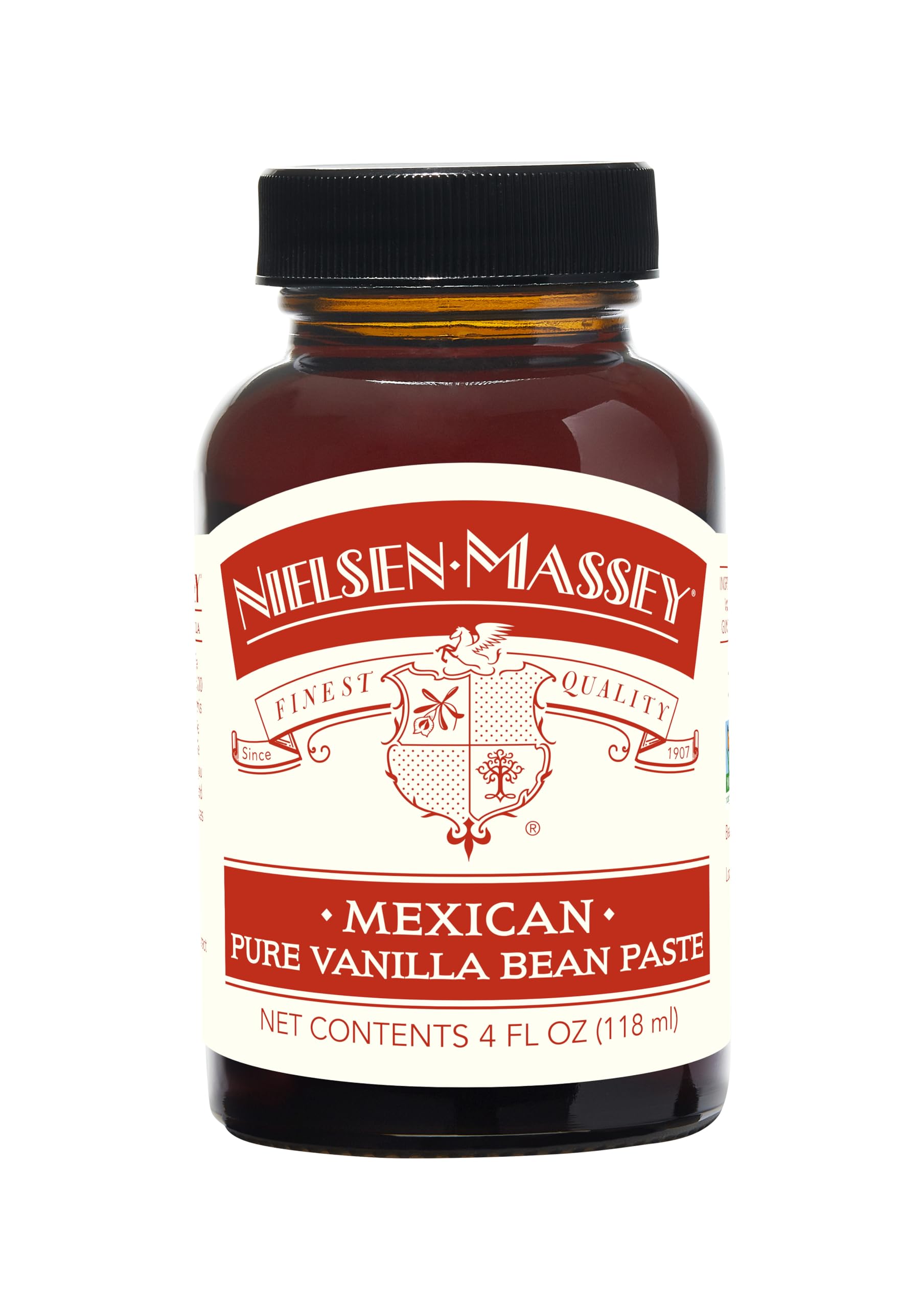 Nielsen-Massey Mexican Pure Vanilla Bean Paste for Baking and Cooking, 4 Ounce Bottle
