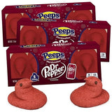 Peeps Dr Pepper Flavored Marshmallow Treats, Soda Pop Inspired Candy, 5 Count Chicks, Easter Basket Stuffers, Pack of 3