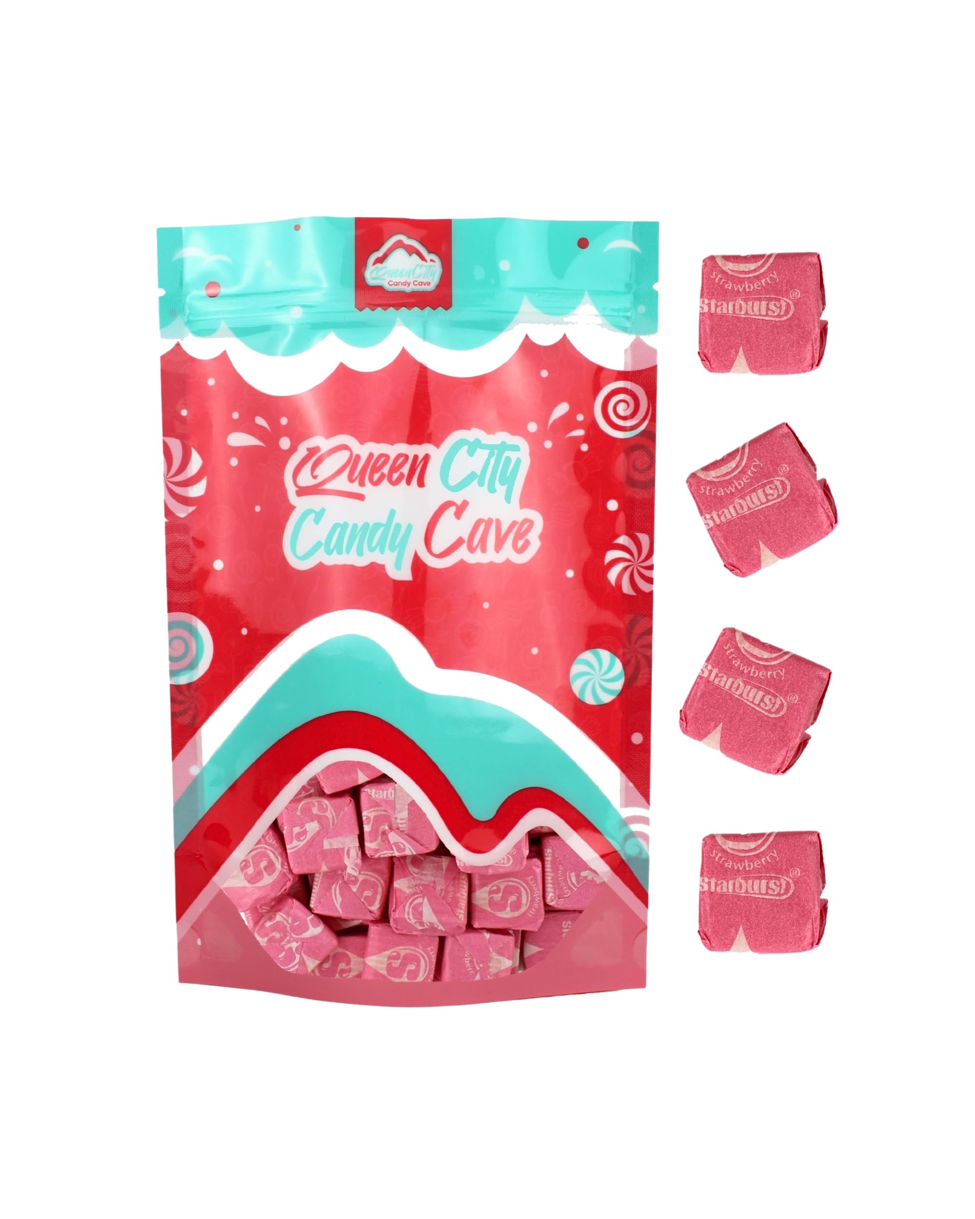 All Pink Star Candy, Bulk Burst Pink Candies for Celebrations, Color Themed Parties, Buffet, Holidays, and Pinatas (1 Pound)