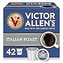 Victor Allen's Coffee Italian Roast, Dark Roast, 42 Count, Single Serve Coffee Pods for Keurig K-Cup Brewers