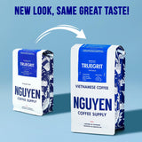 Nguyen Coffee Supply - Truegrit Robusta: Medium Roast Premium Whole Coffee Beans, Vietnamese Single Origin, Direct Trade, Low Acid with High Caffeine