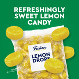 Lemon Drops Hard Candy Old Fashioned 1 Pound Bulk Bag, Individually Wrapped Classic Lemon Candy, Tart Citrus Flavor, Traditional Yellow Hard Sweets