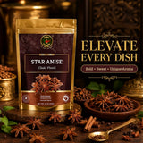 Spice Magic Star Anise Whole 3.5 oz I Perfect for Cooking, Baking, and Brewing Tea I Chinese Star Anise Whole Pods | All-Natural, Gluten Free, Non-GMO