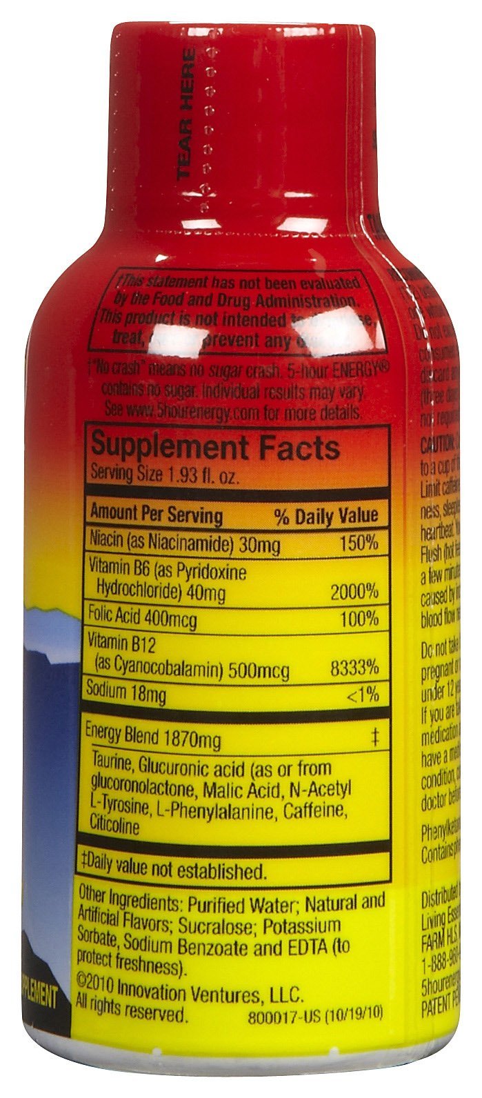 5 Hour Energy Drink Shot, Pomegranate, 6 Count