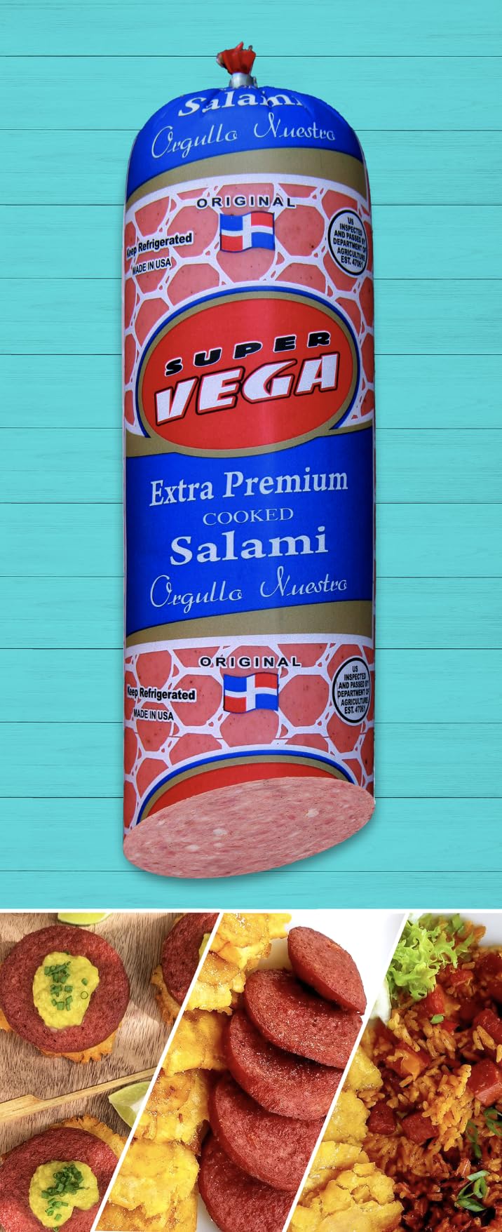 Super Vega Extra Premium Salami - 2 Pack (2lb Each)