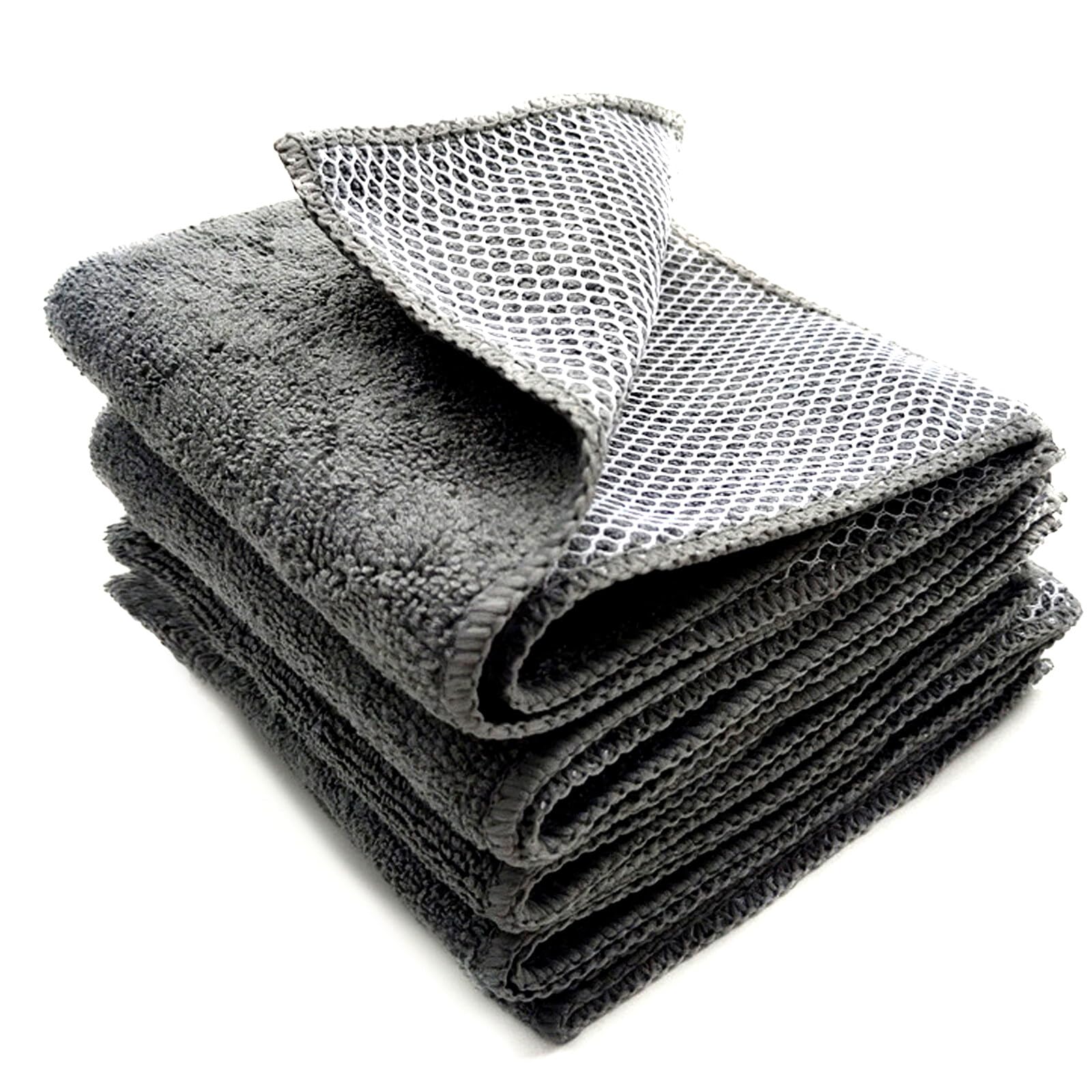 Top-spring Microfiber Cleaning Cloth, 12 "x12 Ultra Absorbent Dish Cloths Dry Dish Rags, Washing Cloths with Scrub Side, Microfiber Towel for Cars