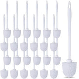 Enjamyo 25 Pcs Toilet Brushes, 14.2 Inch Heavy Duty Toilets Scrubber Brush, Long Plastic Handled Cleaning Scrubber, Toilet Bowl Brush for Home