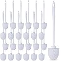 Enjamyo 25 Pcs Toilet Brushes, 14.2 Inch Heavy Duty Toilets Scrubber Brush, Long Plastic Handled Cleaning Scrubber, Toilet Bowl Brush for Home