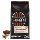 Tully's Coffee Italian Roast, Ground Coffee, Dark Roast, Bagged 12 oz