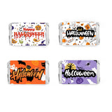Limarqabel 120 Pcs Happy Halloween Candy Wrappers 1.4x2.6 Inch Candy Bar Wrapper Ghost Halloween Party Favors Mini Chocolate Candy Bar Wrappers Candy