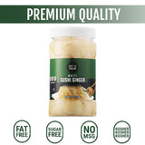 Best of Thailand Japanese White Pickled Sushi Ginger | No MSG | 2 Jars of 12oz Fresh Sliced Young Gari Pickled Ginger in All Natural, Sweet Pickling