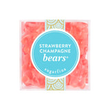 Sugarfina Strawberry Champagne Bears Small Candy Cube, Champagne Gummy Bears, 3.3 oz, 1 Count