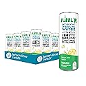 BUBBL'R lemon lime twist'r, Antioxidant Sparkling Water with Natural Caffeine, 0g Sugar, Gluten Free, All Natural Flavors, 12 Fl Oz Cans, 12 Count