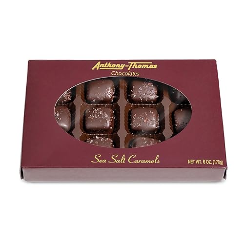 Anthony Thomas, Chocolate Sea Salt Caramels, Award Winning Chocolates, Caramel Centers, Award Winning Company, Deliciously Delightful Snacks (12