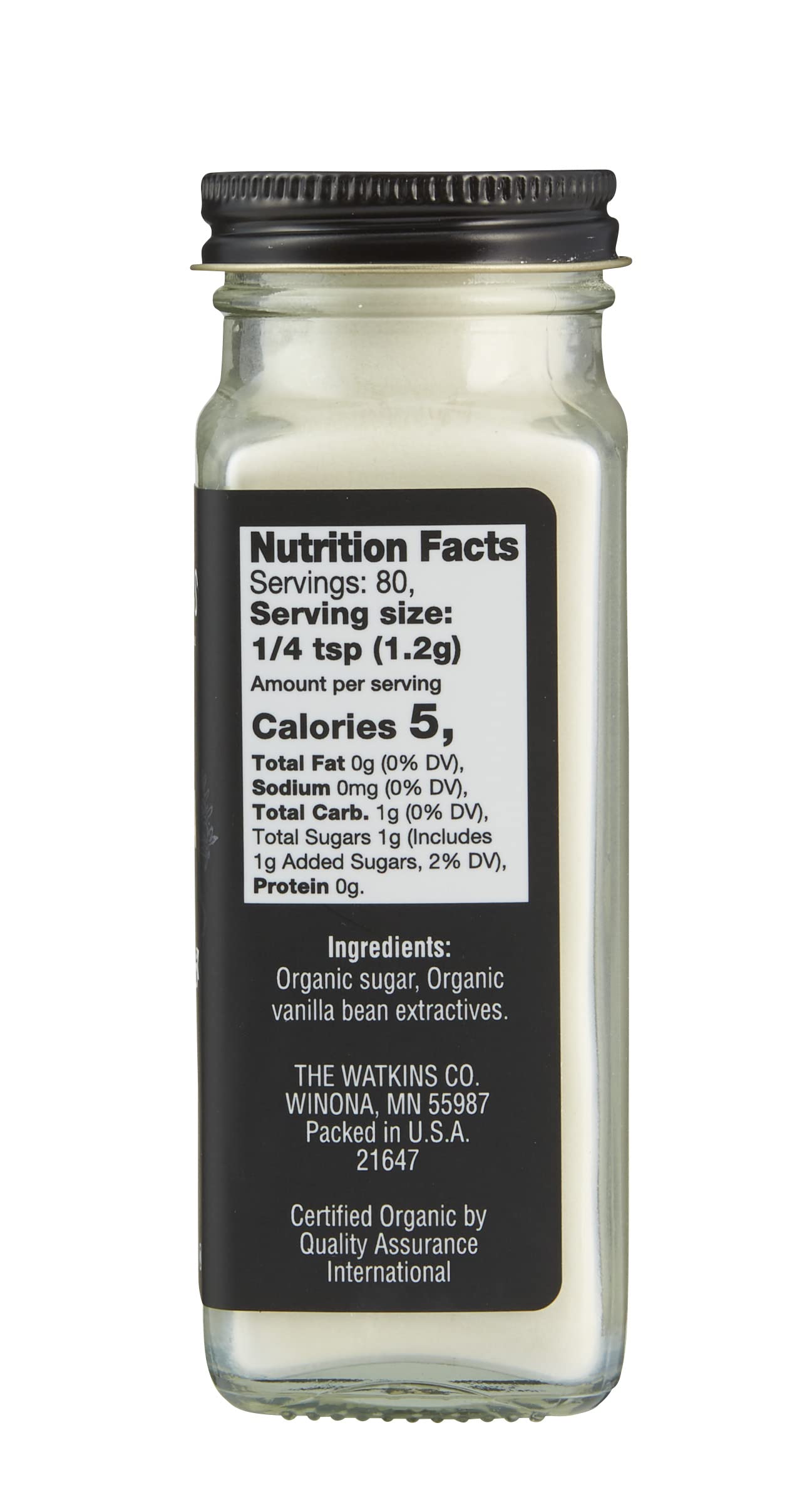 Watkins Organic Vanilla Powder, 3.4 oz.