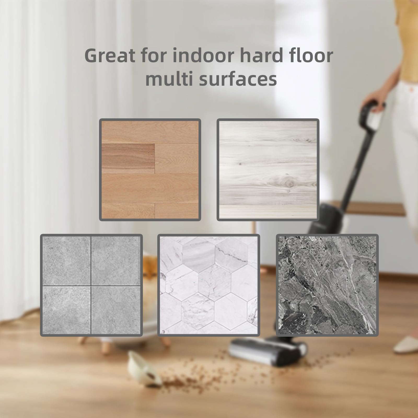 Yuamdoe Deep Cleaning & Deodorizing Solution, 33.8FL OZ/1L, Designed for Tineco, Compatible with Floor One Series & Floor Series (EXCEPT S5 Steam/S7