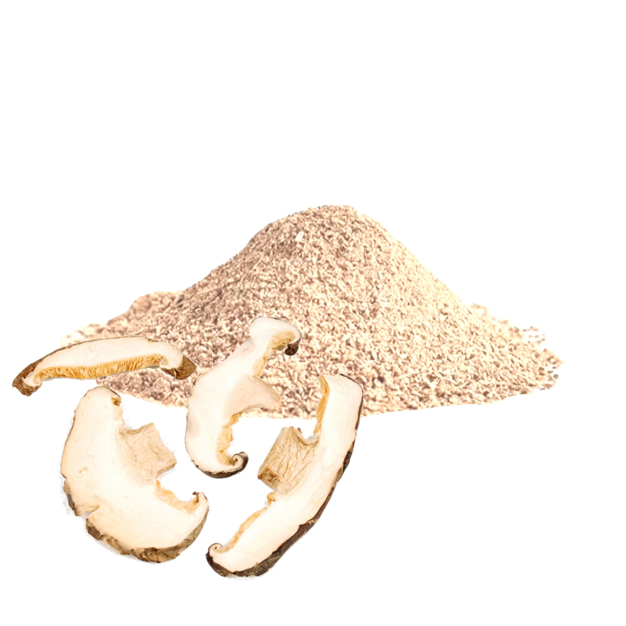 Essential Spice Shiitake Mushroom Powder - Deep Umami Flavor, Finely Ground - Ideal for Soups, Broths, Sauces, Seasoning Blends & Vegan Cooking - 100%
