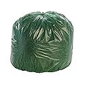 Stout by Envision 33 Gallon 33" x 40" Controlled Life-Cycle Plastic Trash Bags, 40 Bags Per Case, Green, Made in America (G3340E11)