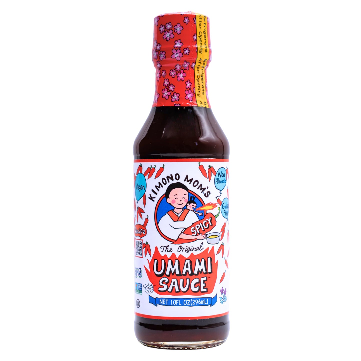 SAN J INTERNATIONAL Spicy Kimono Mom Umami Sauce, 10 FZ
