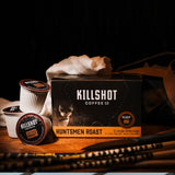 Killshot Coffee Ground Coffee - 12 Ounce Bag, Medium-Dark Roast, (12 oz, Huntsmen Roast)