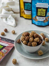 French Vanilla Energy Balls with Caffeine Vegan Granola Balls, Coffee Granola Organic Gluten Free, Keto Granola Bites Organic, Low Carb Granola Nut