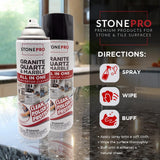 Stone Pro All-in-One Countertop Cleaner Spray - for Quartz, Granite, Marble & More!