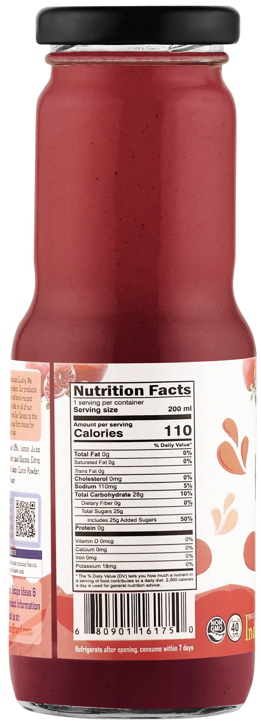 Rani Pomegranate Juice 6.7 fl oz (200 ml) Glass Bottle, Pack of 6 ~ Indian Fruit Beverage | Vegan | Gluten Free | NON-GMO | Indian Origin