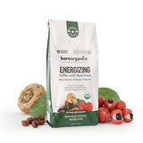 Energizing Artisan Ground Coffee with Superfoods, Medium Roast, Non-GMO & Gluten-free, Maca, Guarana, Cordyceps & Schisandra - 10 oz