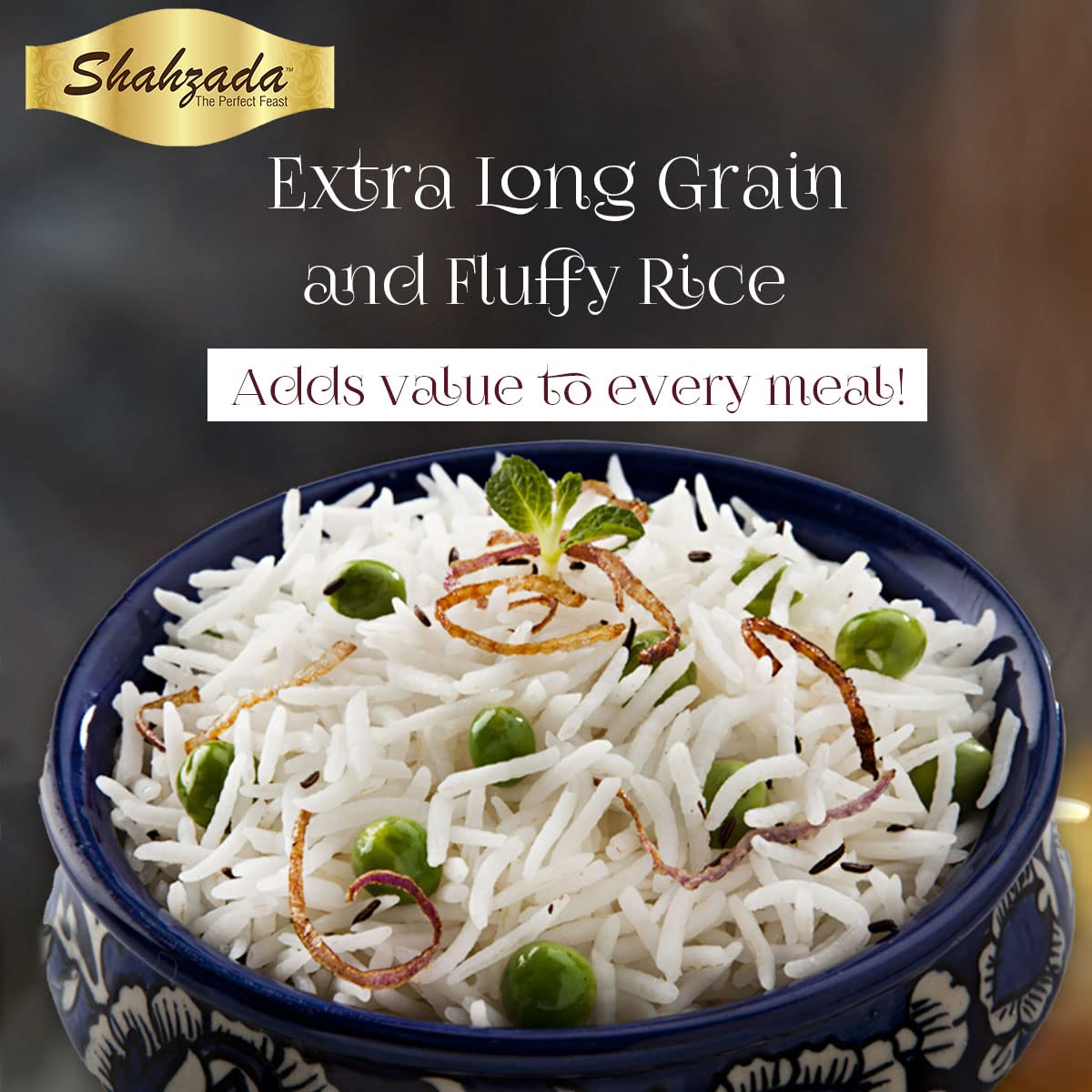 Shahzada Supreme Basmati Rice (02 Lbs.) - Extra Long Grain, Slender and Non-Sticky Grain for Ultimate Dining Experience, Non-GMO, Vegan, Gluten Free, Soy Free, No Cholesterol, Resealable Zip-Lock Bag - Extra Long Grain Basmati Rice 02 Pound Packing
