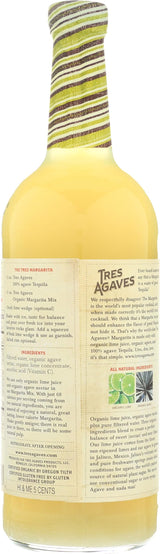 Tres Agaves Margarita Mix, 33.8 Fl Oz Bottle