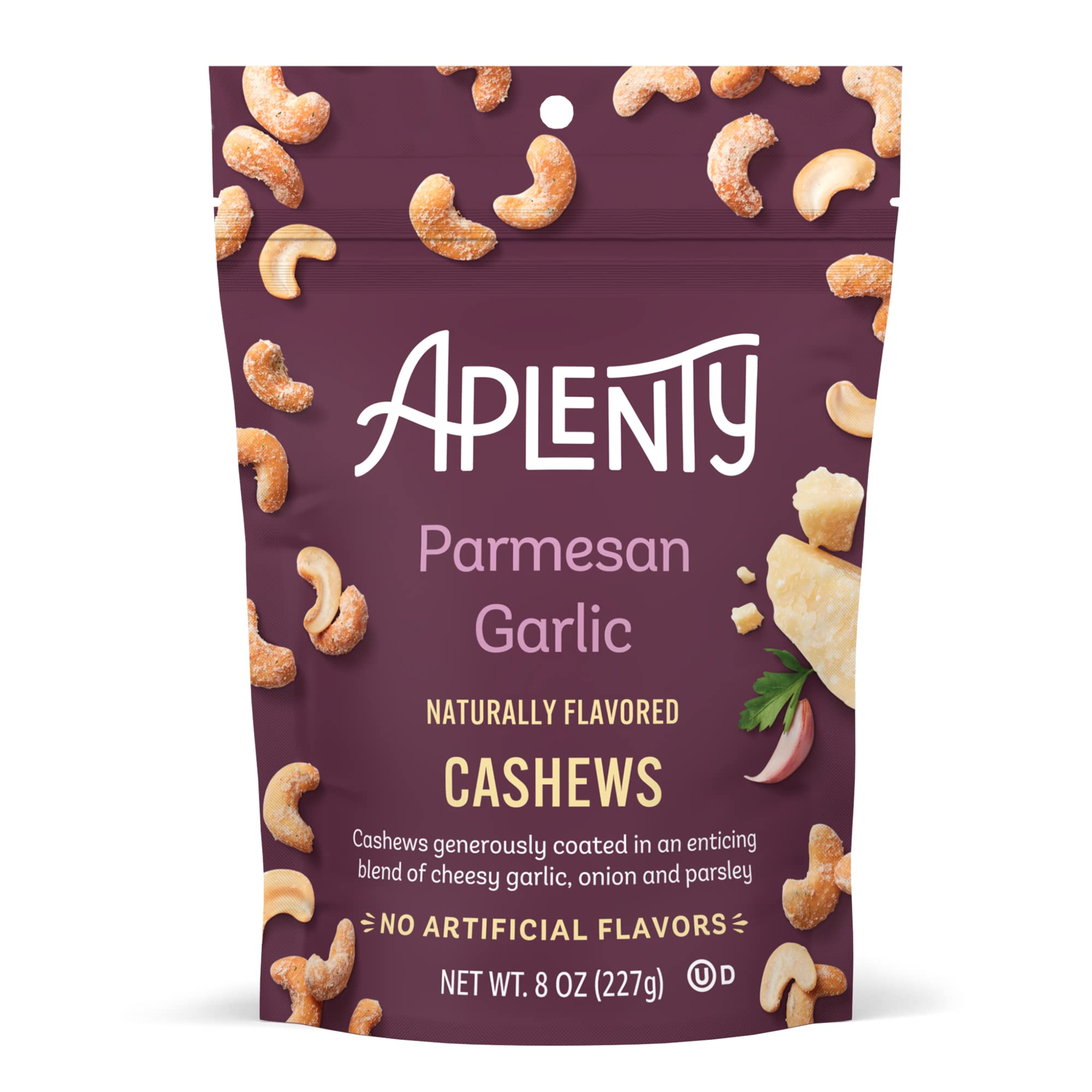Amazon Brand - Aplenty, Parmesan Garlic Cashews, 8 oz