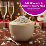Assorted Dehydrated Mini Marshmallows - 1LB Resealable Bag of Vibrant Freeze Dried Marshmallows for Hot Chocolate, Cereal, Baked Goods, & Snack
